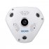 ESCAM Shark QP180 IP Camera - HD 960P, WiFi, 360 Degree Panoramic, H.264 Compression, Two Way Talk, IR, Motion Detection