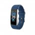 Pro5 Bluetooth Fitness Tracker - Heart Rate, Pedometer, Calorie Counter, Notifications, Calls, 0.96 Inch Screen, IP67 (Blue)